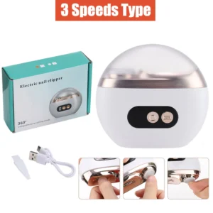 3-Speed Electric Nail Clipper